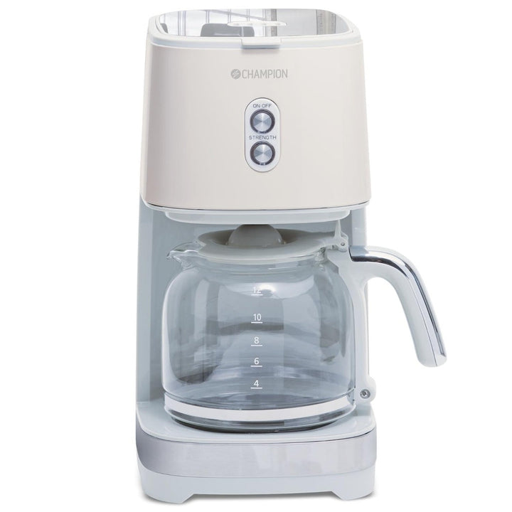 Kaffebryggare 12-koppar/1,5L KB610 Creme White Series Champion