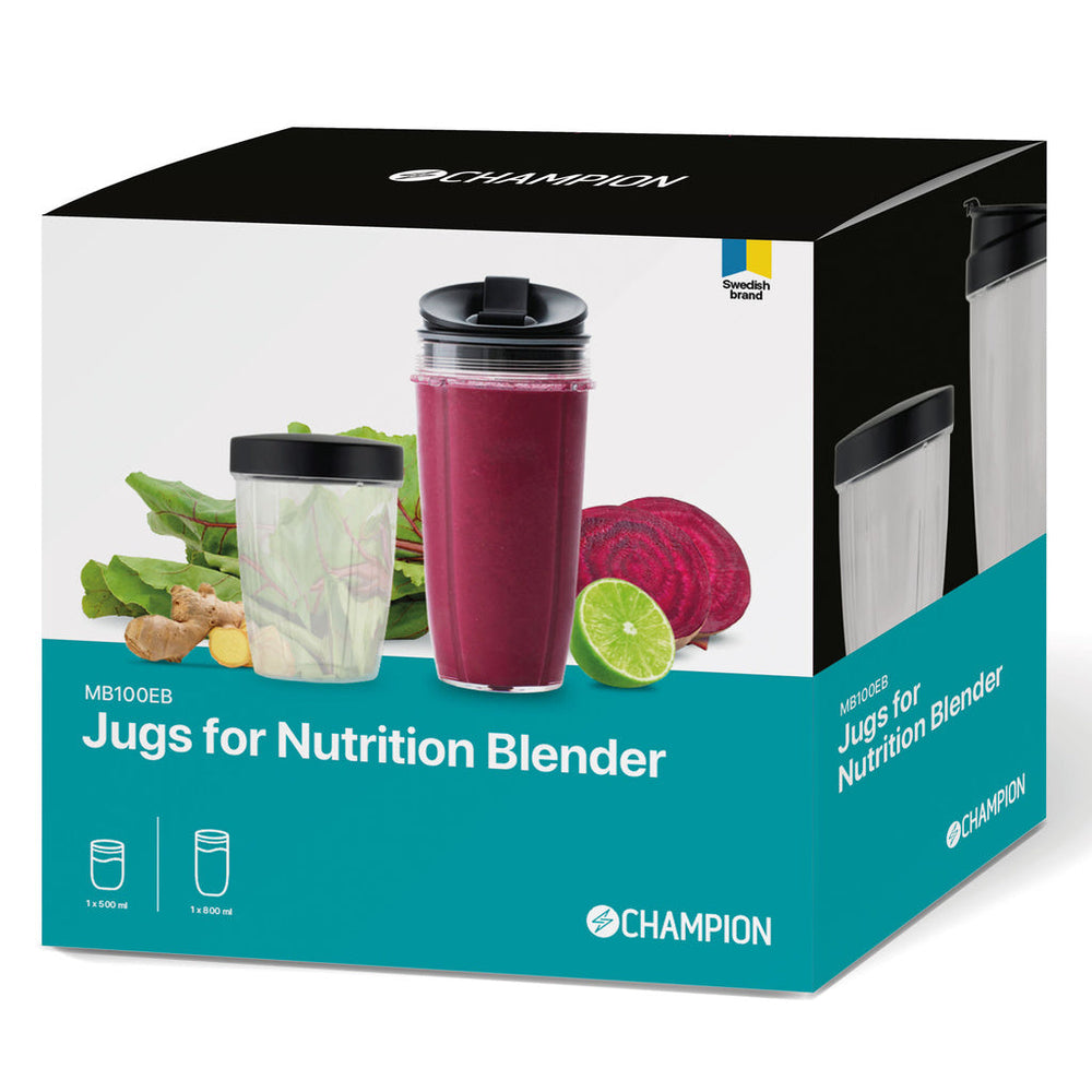 Nutrition Blender Extra Flaska 2-pack MB100/NB500 Champion