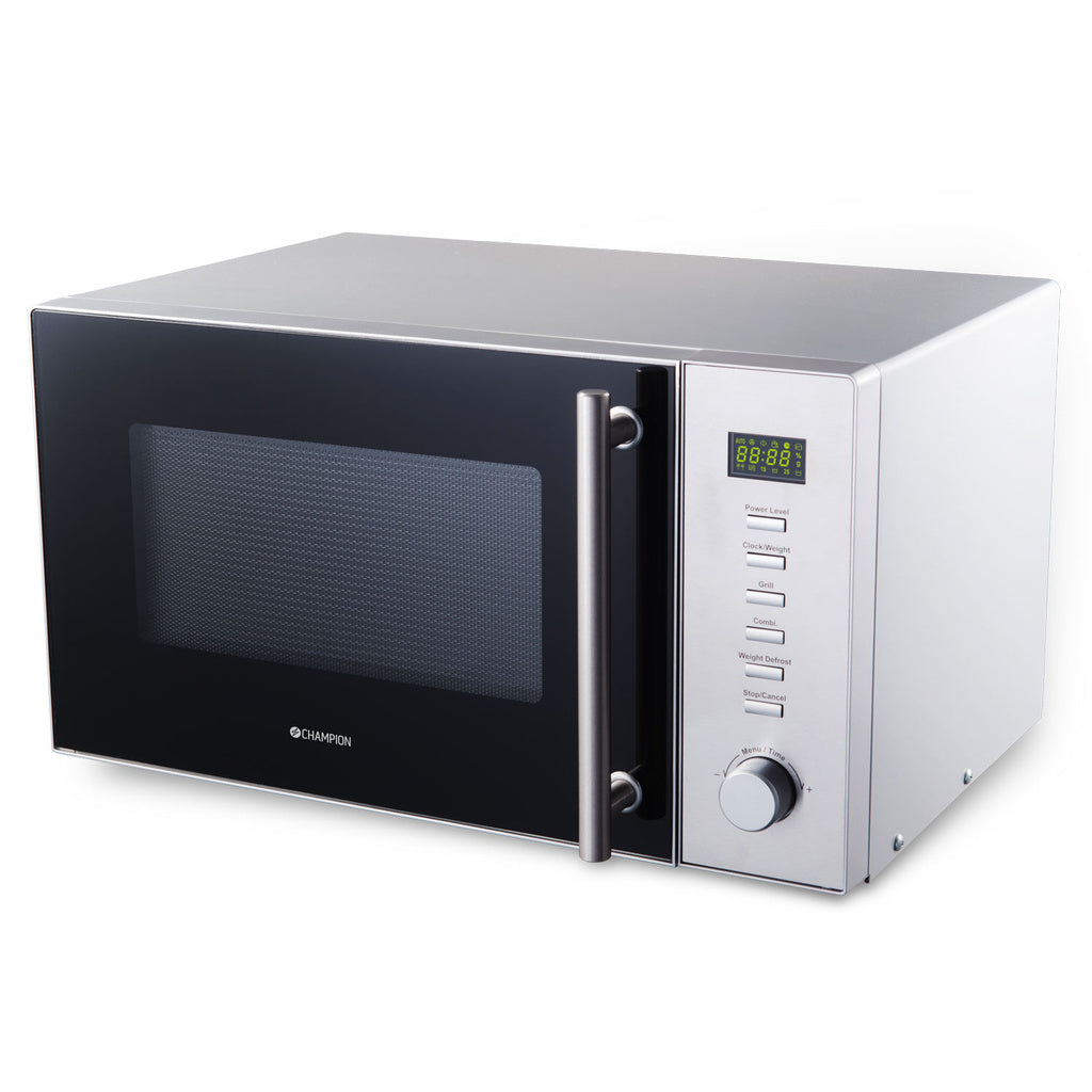 Mikrovågsugn Pro 23L 900W MW135 Rostfri Champion