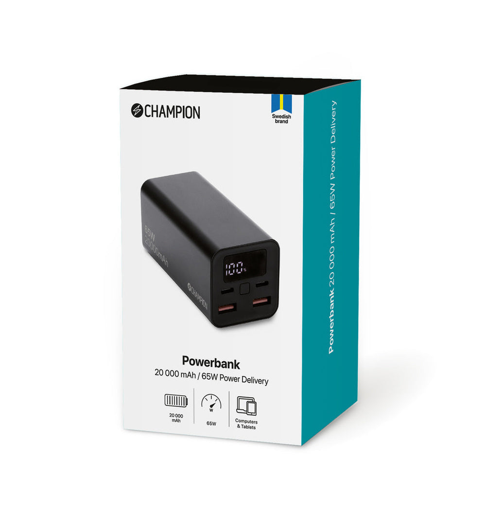 PowerBank 20000 mAh 65W PD Champion
