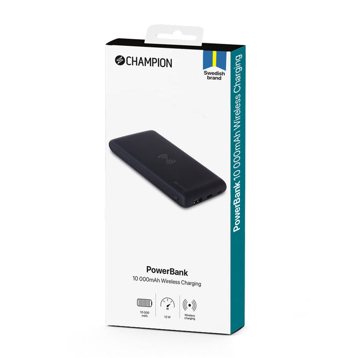 PowerBank 10000 mAh 12W + Wireless Charging Champion