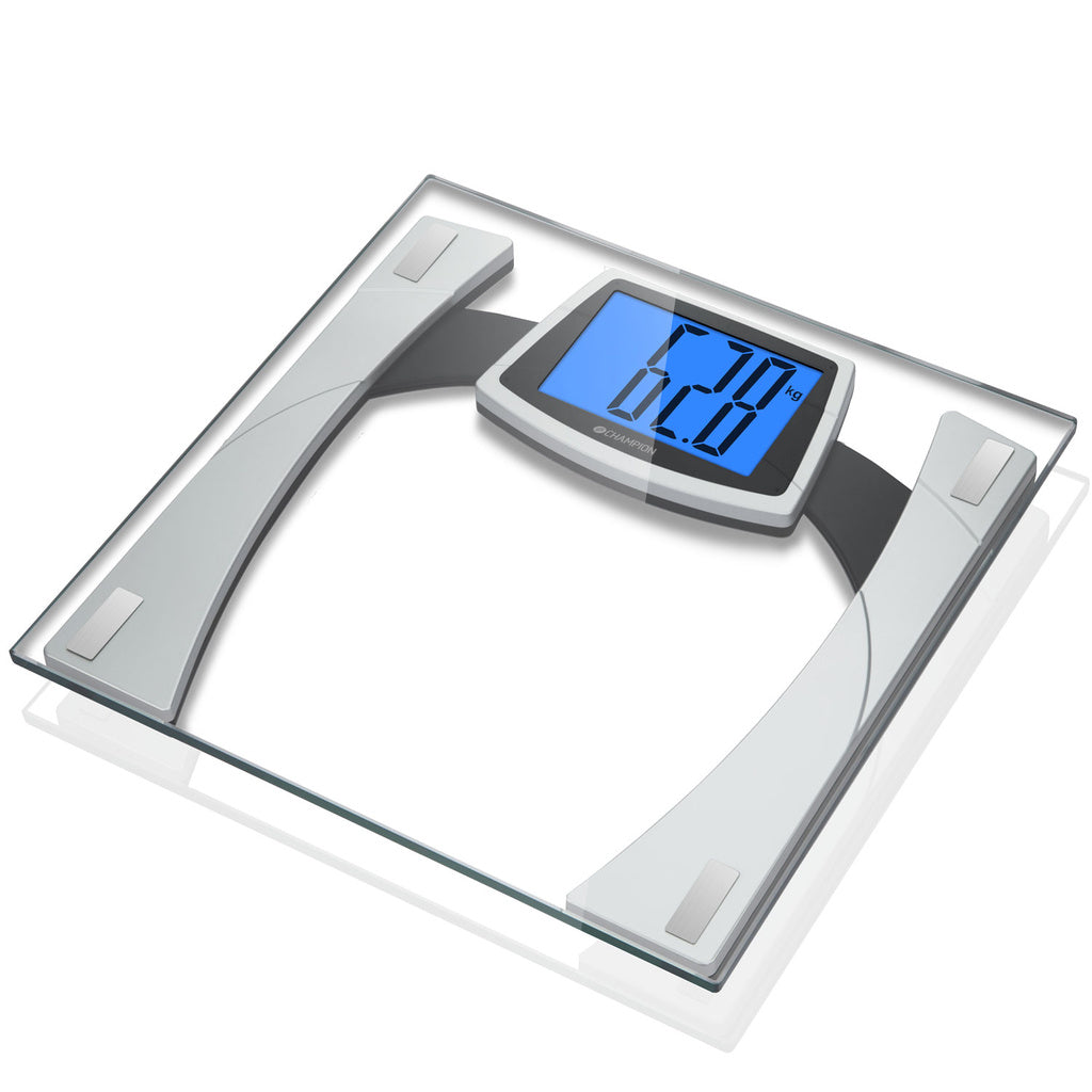 Personvåg XL Display Glas PV210 Silver/Svart Champion