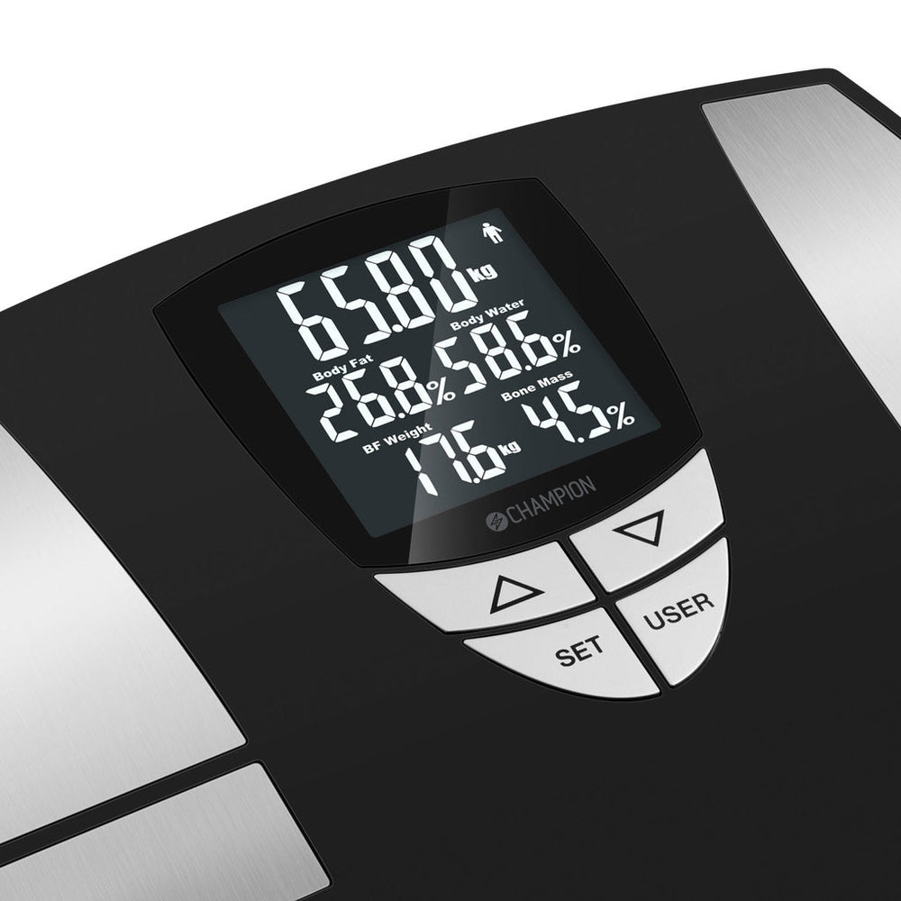 Personvåg Body Fat PV310 Svart/Silver Champion