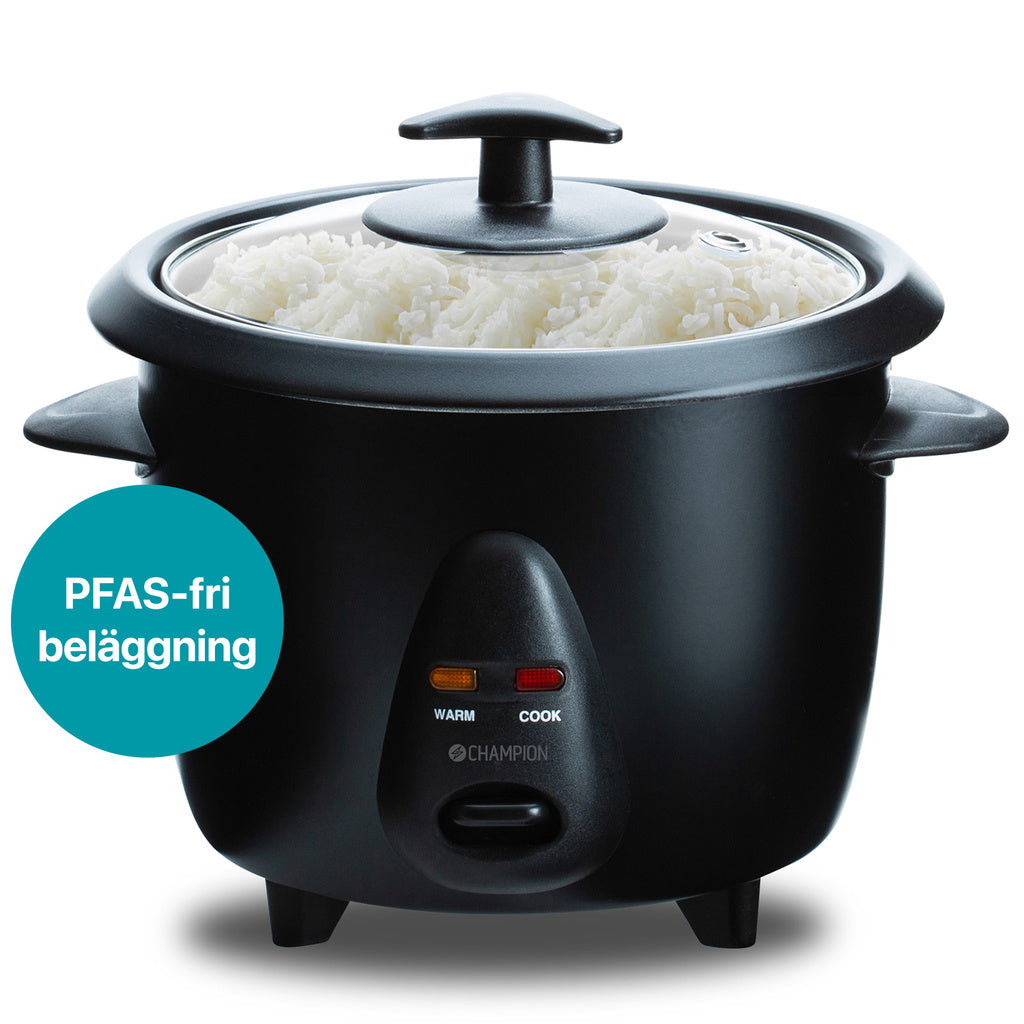 Riskokare Mini Ceramic 0,6L 300W RK400 Svart Champion