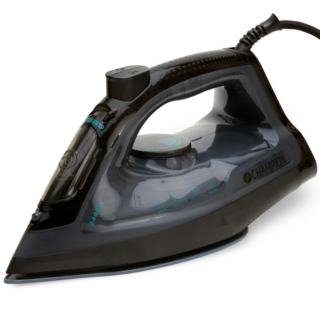 Ångstrykjärn Ceramic 2400W SJ500 Svart Champion