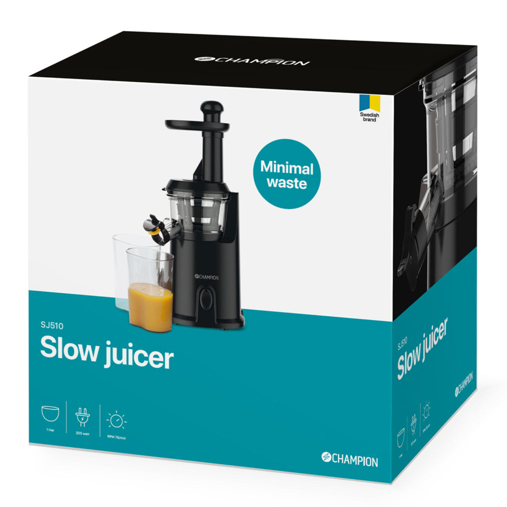 Slowjuicer 1L 200W SJ510 Svart Champion