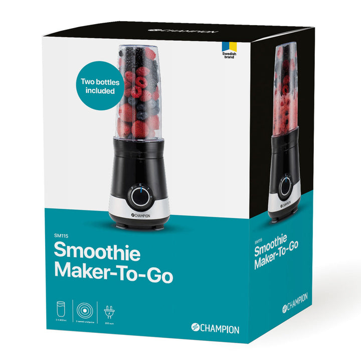 Smoothie Maker Power 300W SM115 Svart/Vit Champion