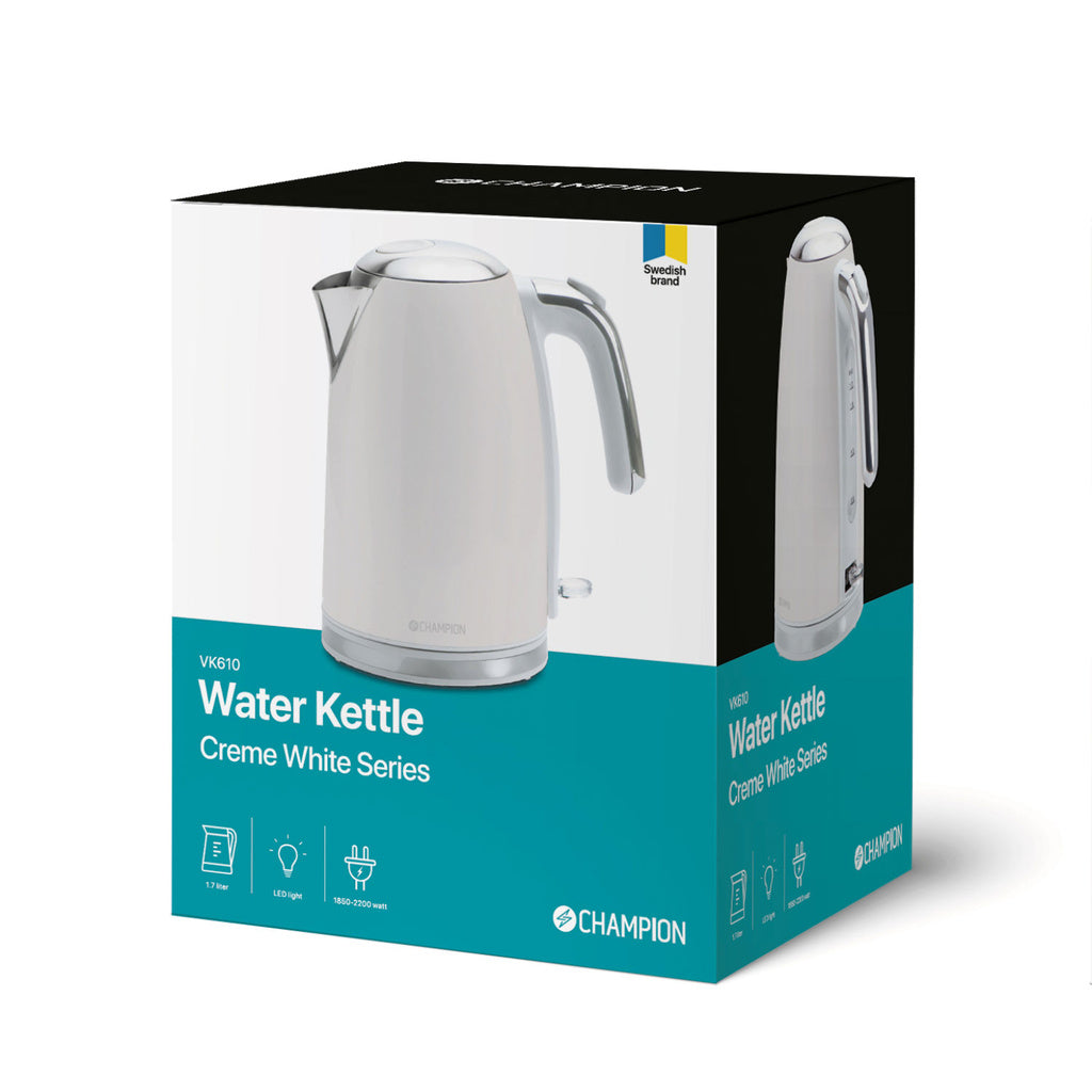 Vattenkokare 1,7L VK610 Creme White Series Champion