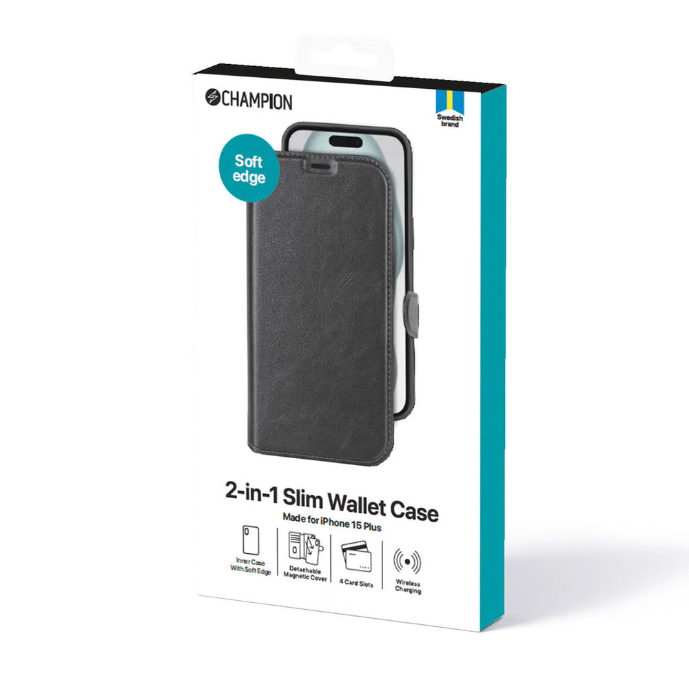 2-in-1 Slim wallet iPhone 15 Plus Champion