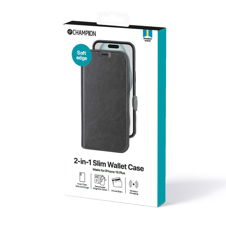 2-in-1 Slim wallet iPhone 15 Plus Champion