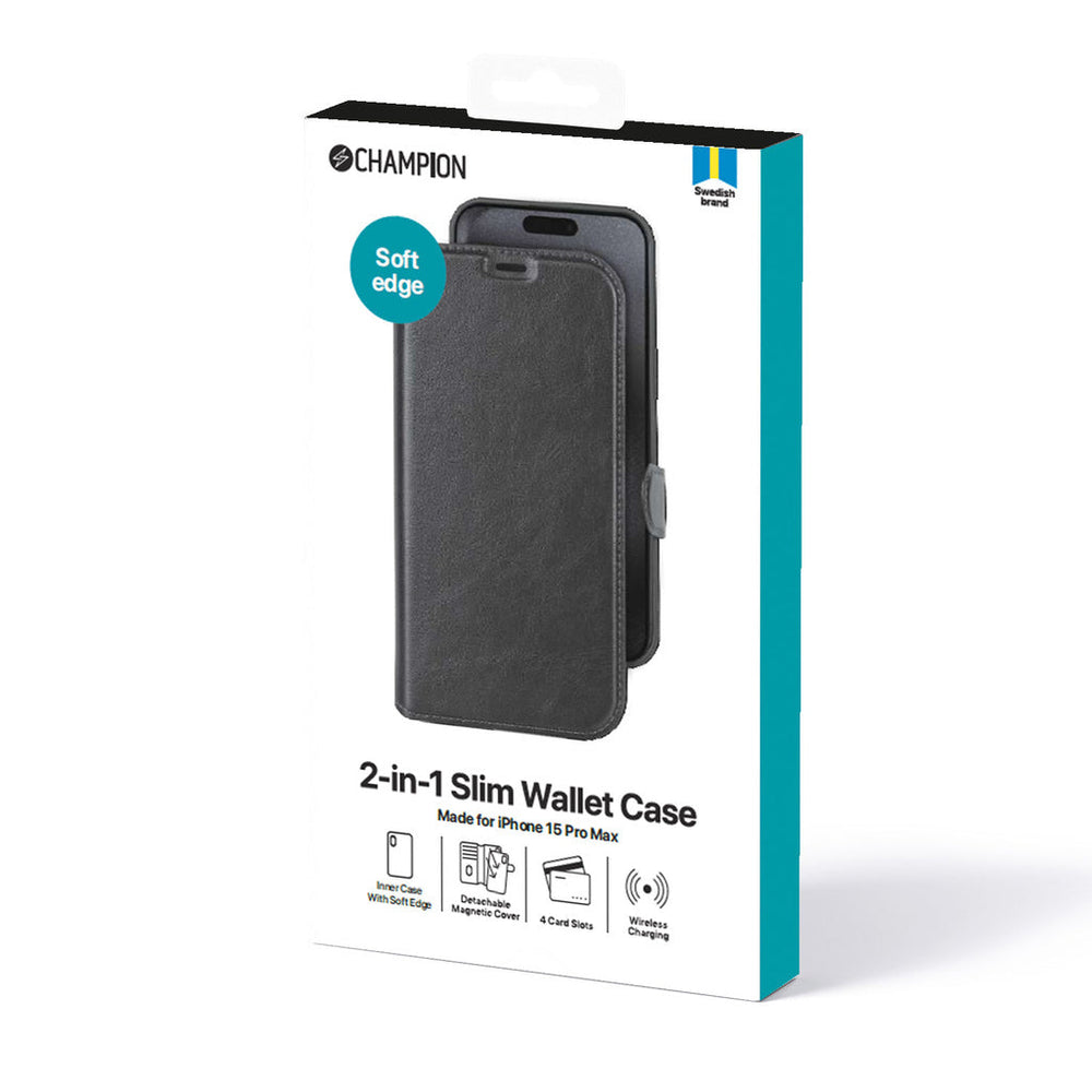 2-in-1 Slim wallet iPhone 15 Pro Max Champion