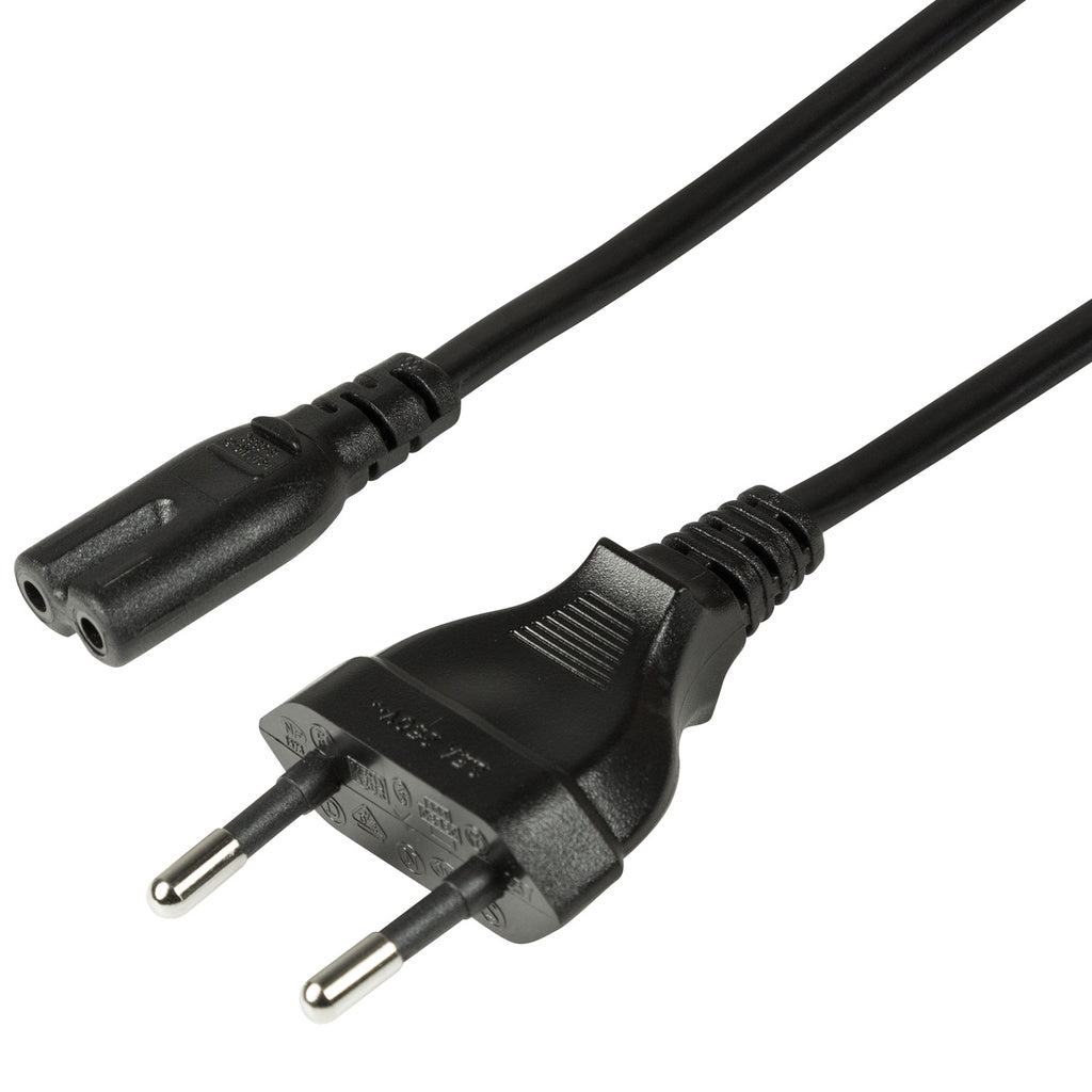 Apparatkabel Euro - C7 Svart 3m LogiLink