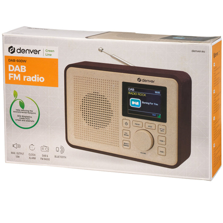 DAB+&FM-Radio Delvis gjord av Bioplast Denver
