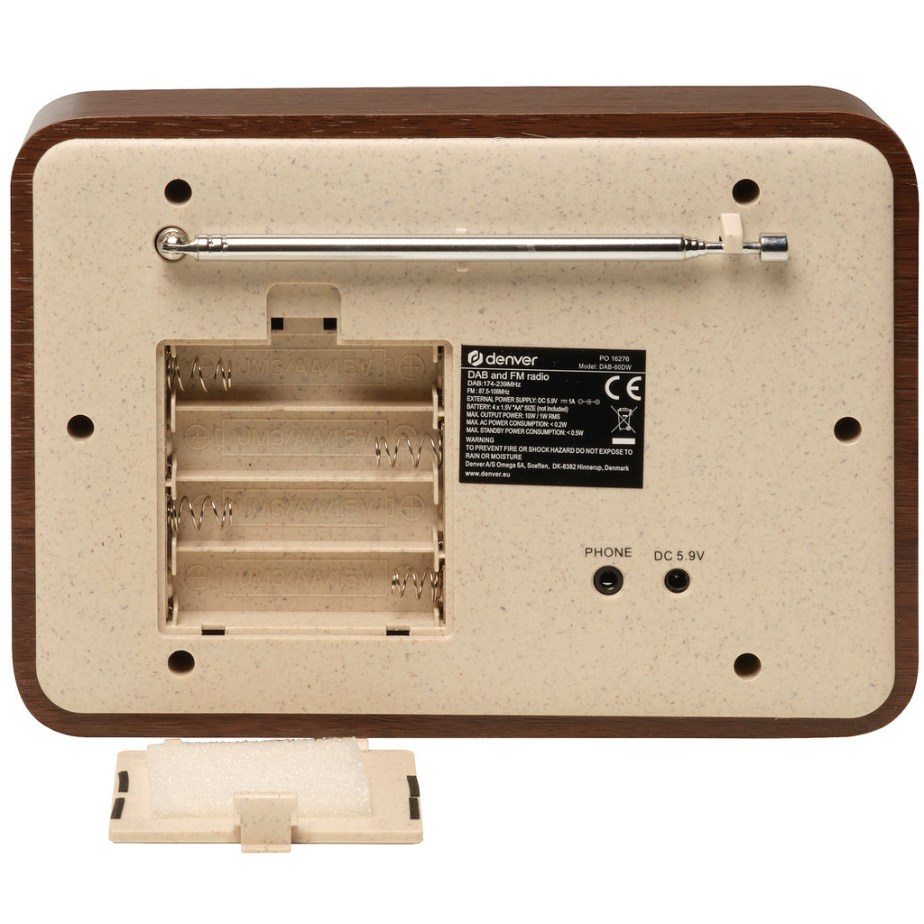 DAB+&FM-Radio Delvis gjord av Bioplast Denver