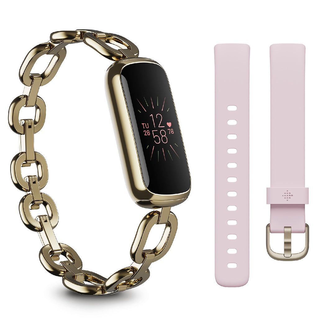 Luxe, Special Edition Gorjana Soft Gold/Peony Fitbit