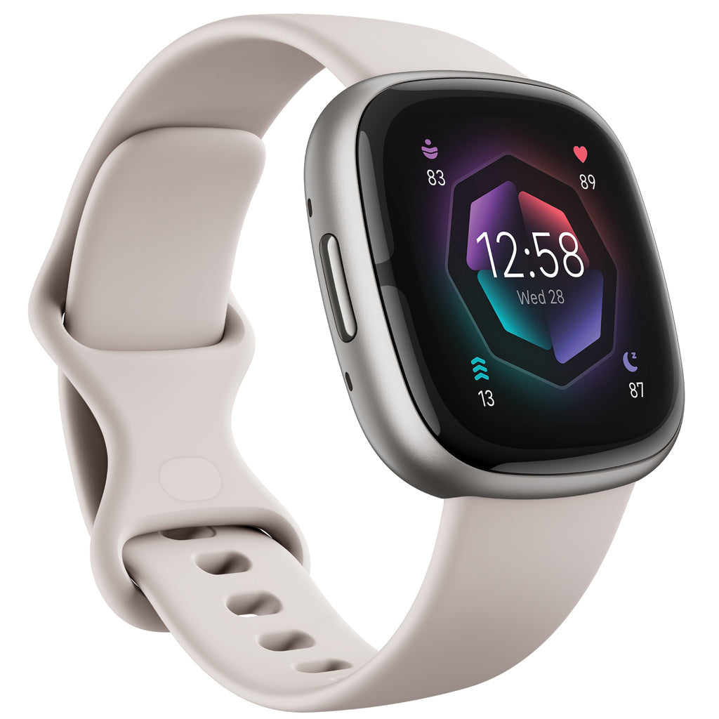 Sense 2, Lunar White/Platinum Fitbit