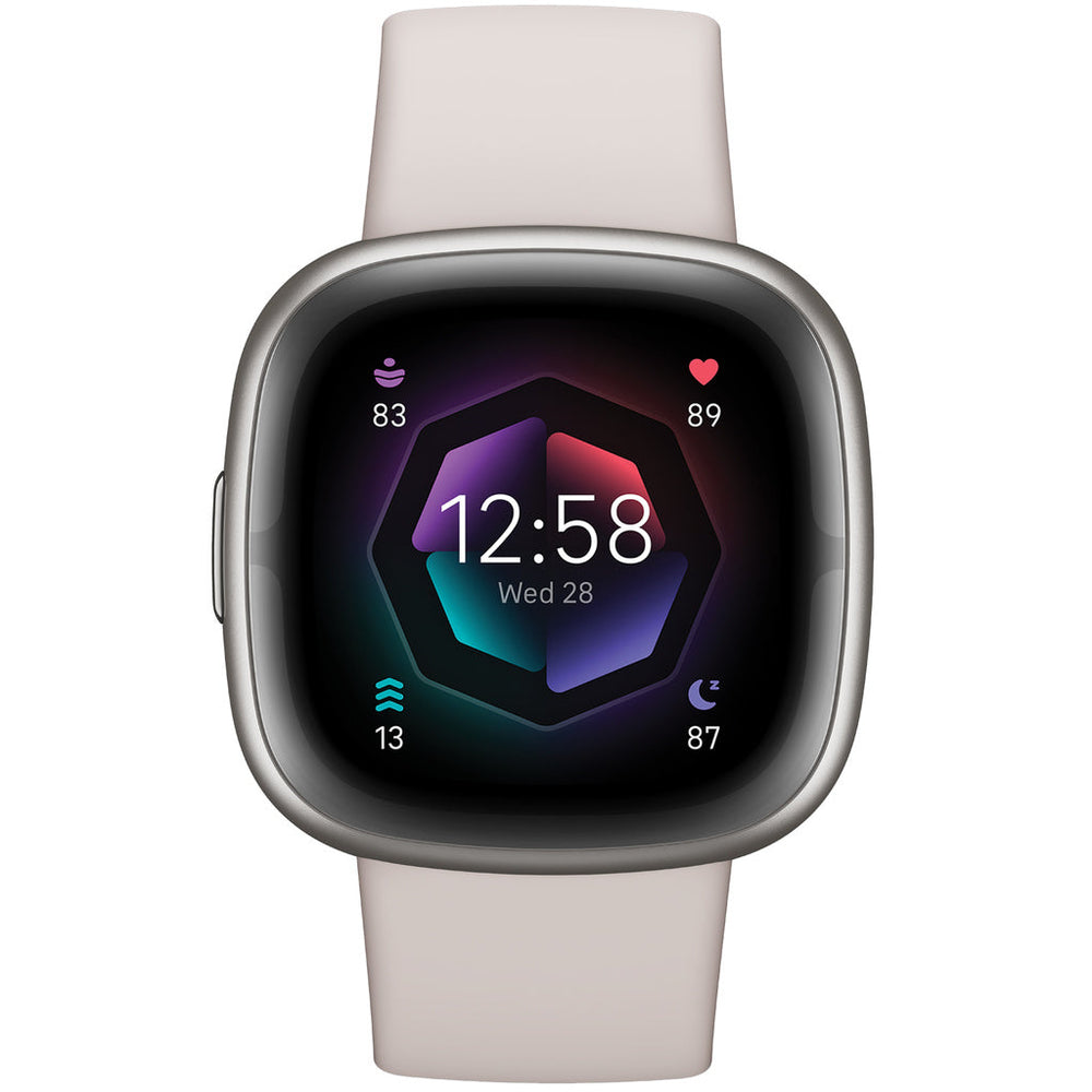 Sense 2, Lunar White/Platinum Fitbit
