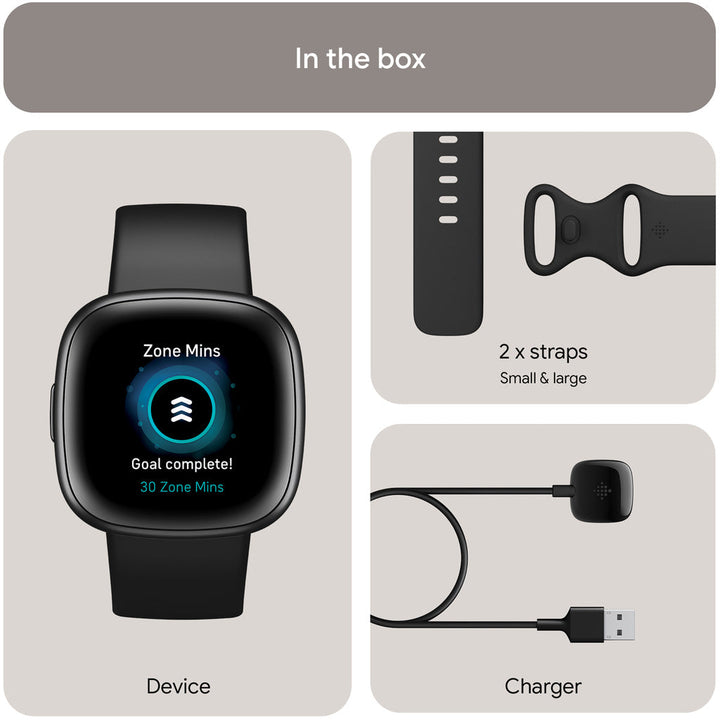 Versa 4, Black/Graphite Fitbit