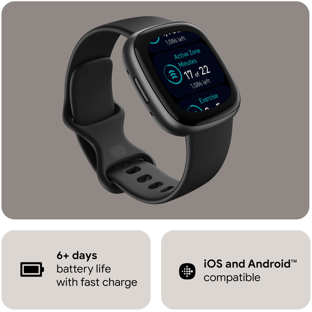 Versa 4, Black/Graphite Fitbit