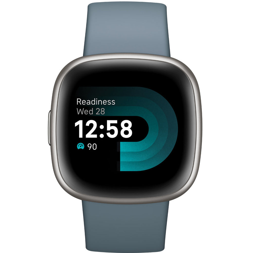 Versa 4, Waterfall Blue/Platinum Fitbit