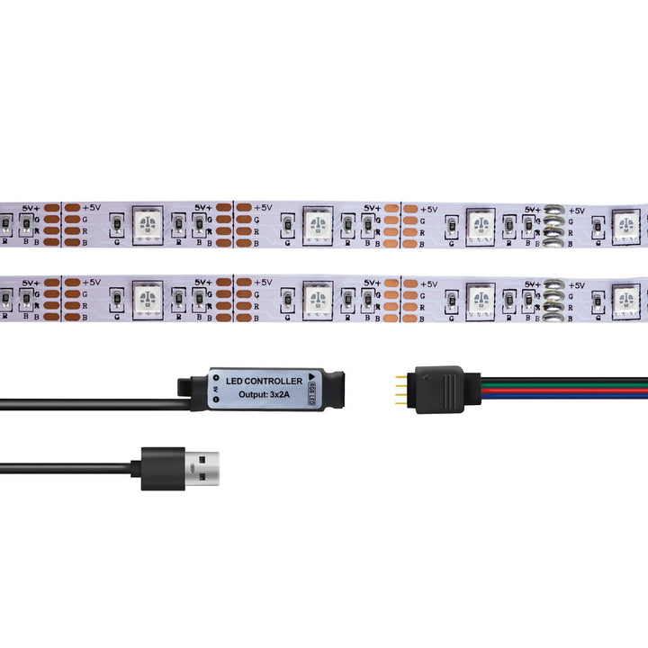 RGB LED-strip med fjärr. 3 meter LogiLink