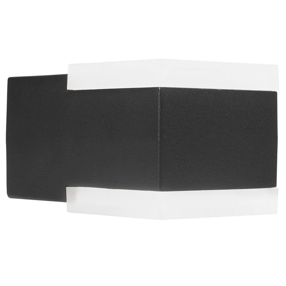 Vägglampa Up-/Downlight Aluminium Svart Smartwares
