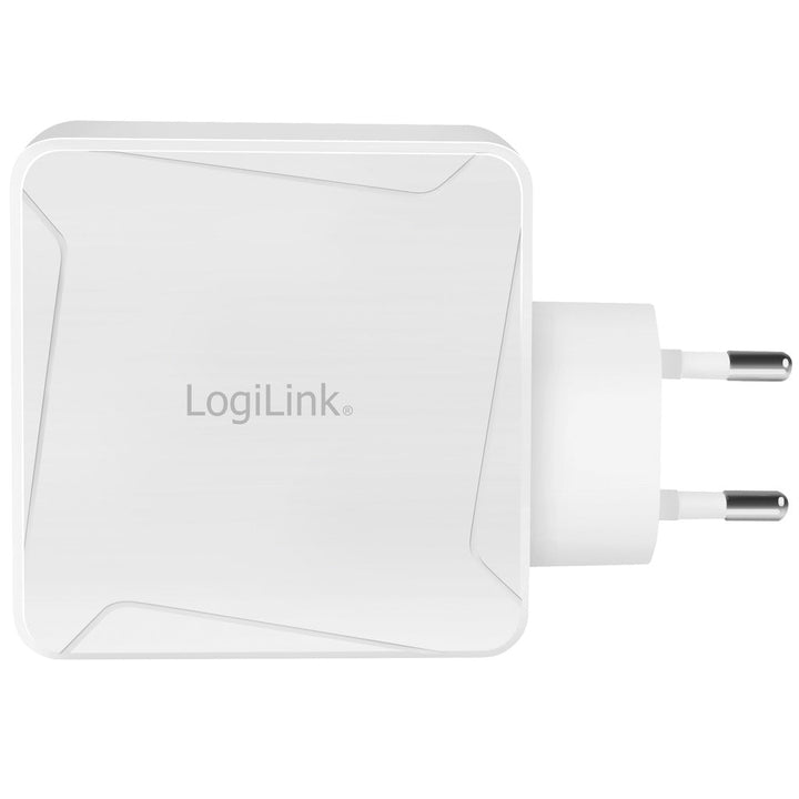USB-laddare 1 x USB-C PD 1 x USB-A 100W GaN LogiLink