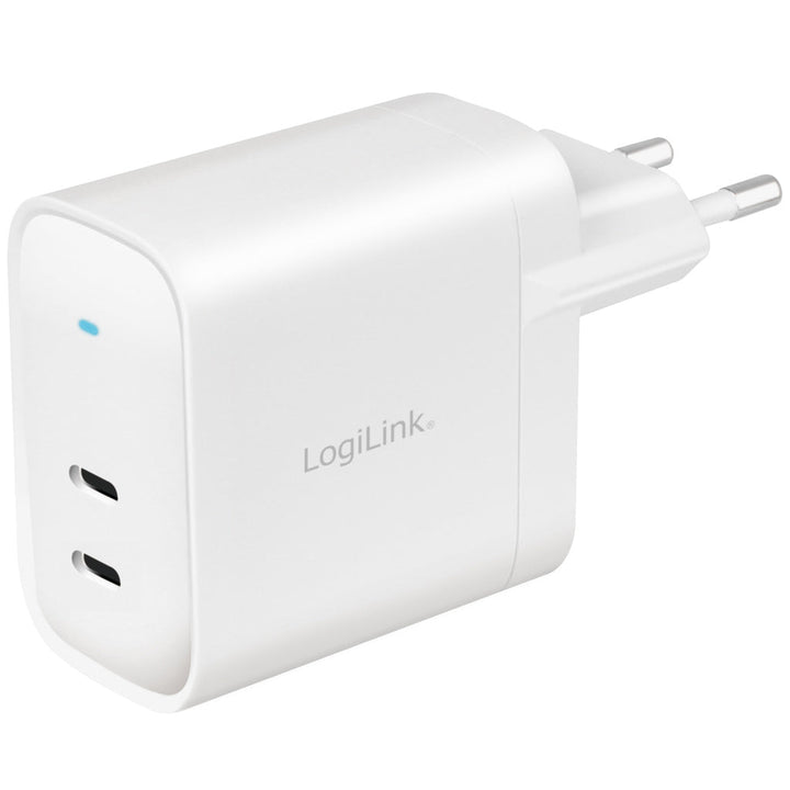 USB-laddare 2 x USB-C PD 40W GaN LogiLink