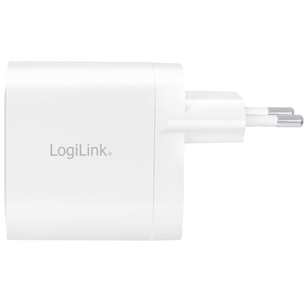 USB-laddare 2 x USB-C PD 40W GaN LogiLink