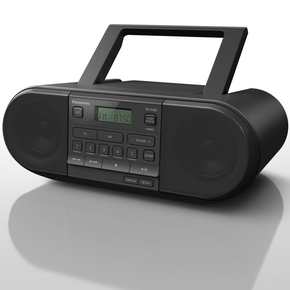 Kraftfull bärbar radio med CD Panasonic