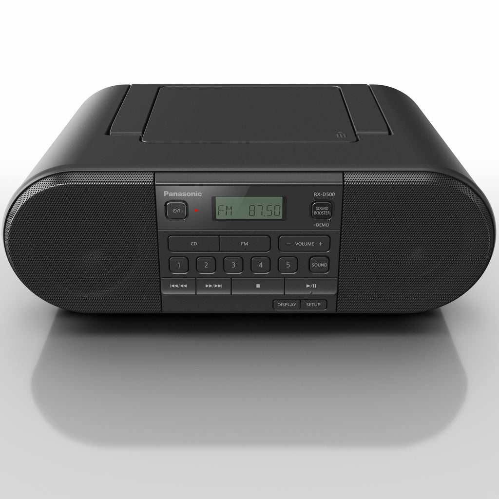 Kraftfull bärbar radio med CD Panasonic