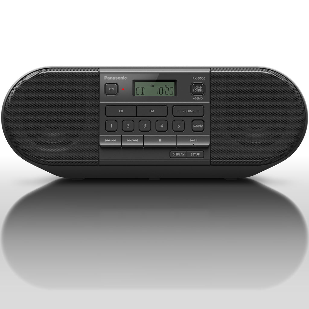 Kraftfull bärbar radio med CD Panasonic