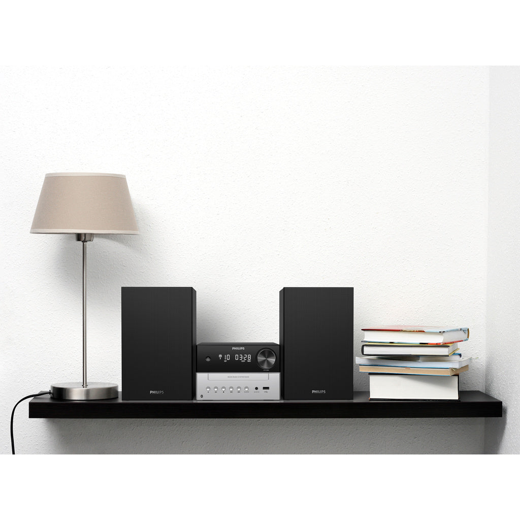 Klassisk mini-stereo CD/Radio/USB/Bluetooth Philips