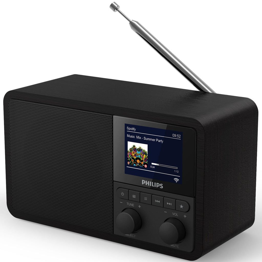 DAB+/Internet/FM Radio Spotify Connect Svart Philips