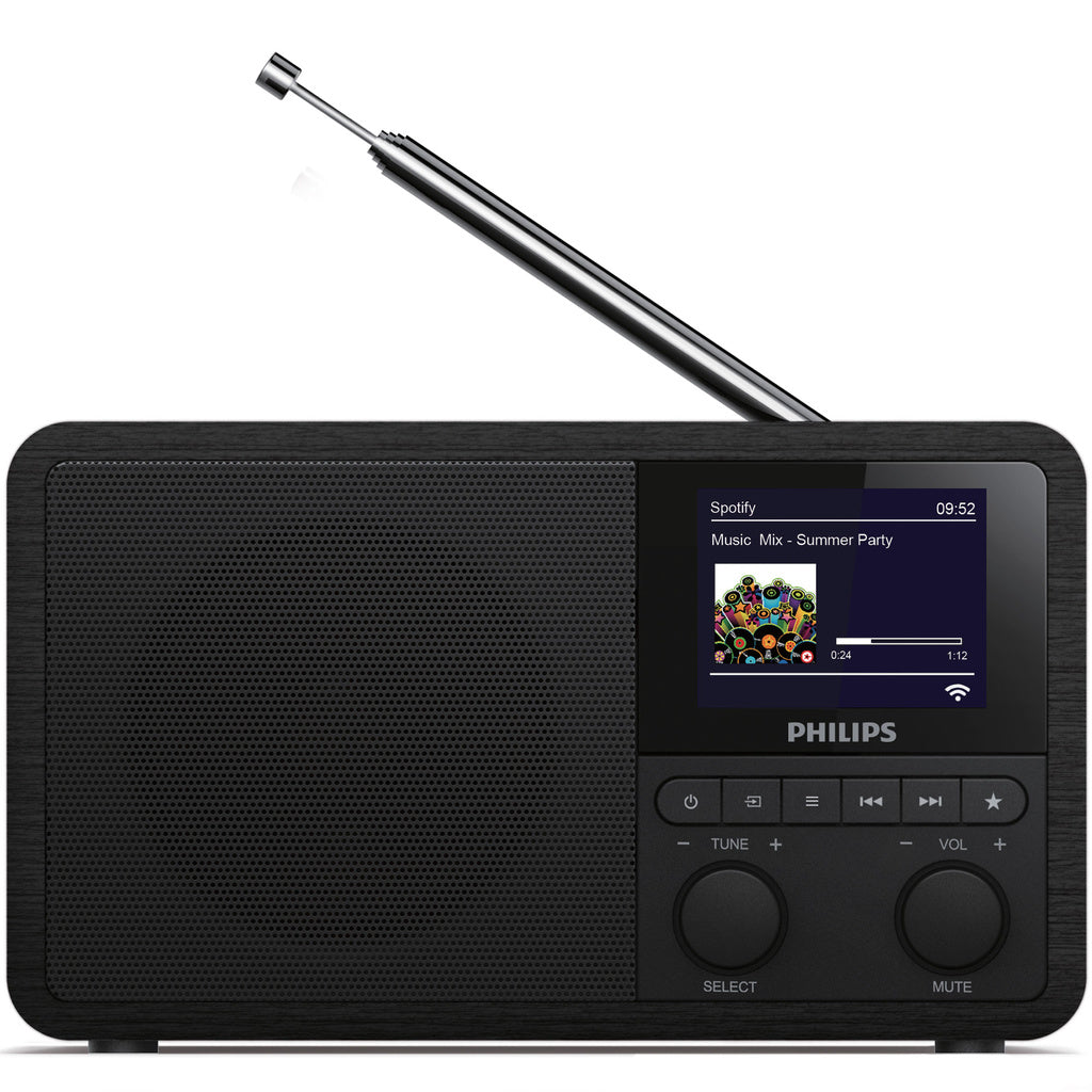 DAB+/Internet/FM Radio Spotify Connect Svart Philips