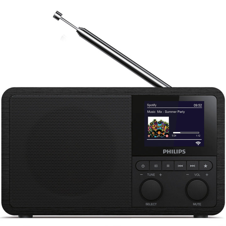 DAB+/Internet/FM Radio Spotify Connect Svart Philips