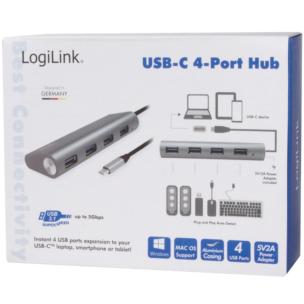 USB-C 4-port USB-hub LogiLink