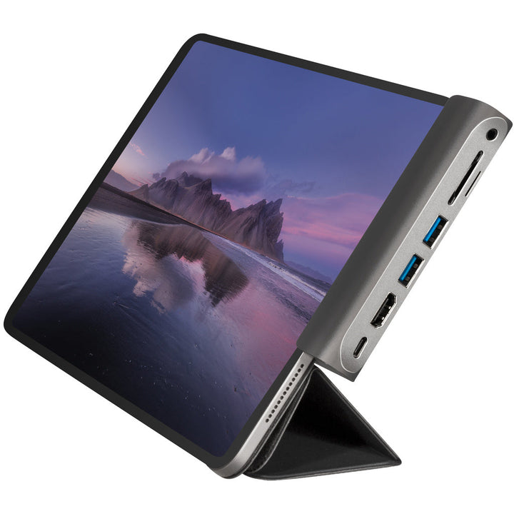 USB-dockningsstation iPad 7-port USB3.2 Alu LogiLink
