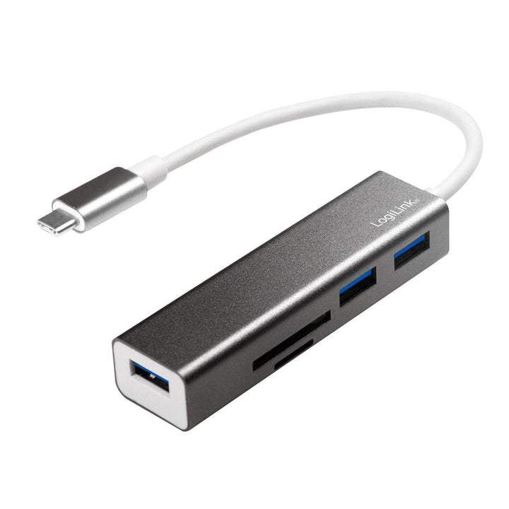 USB-C Hub 3port+minneskortsläsare LogiLink