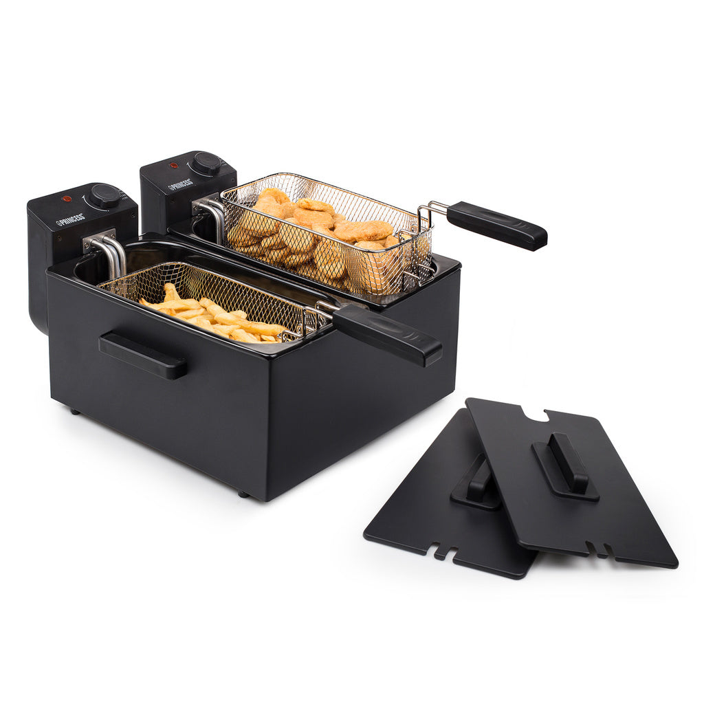 Fritös Dubbel 2x3L 2x1800W Svart Princess