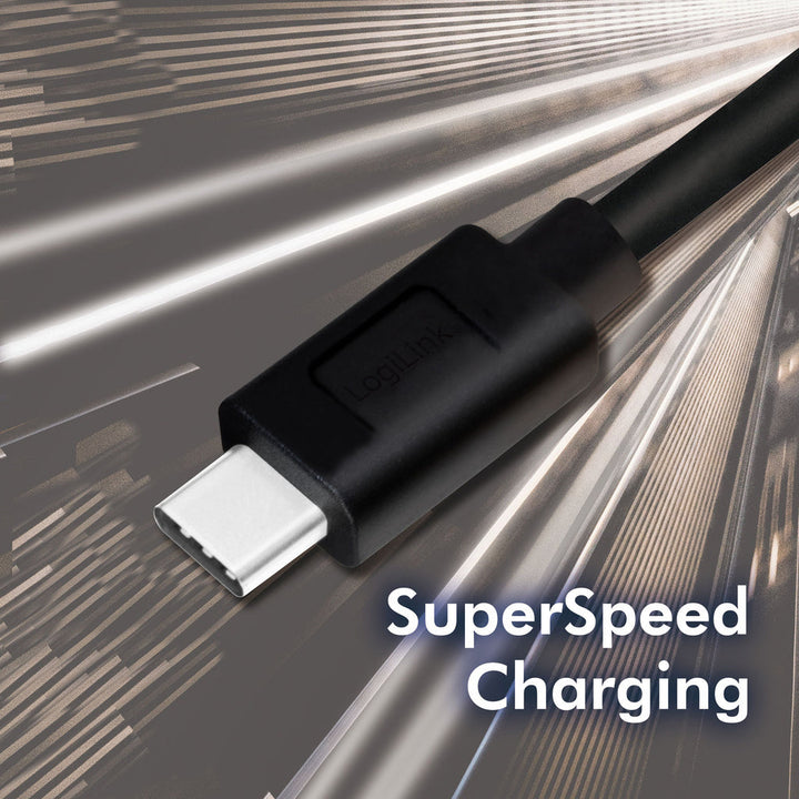 USB-A - USB-C-kabel USB 3.2 Gen1 15W 0,5m LogiLink