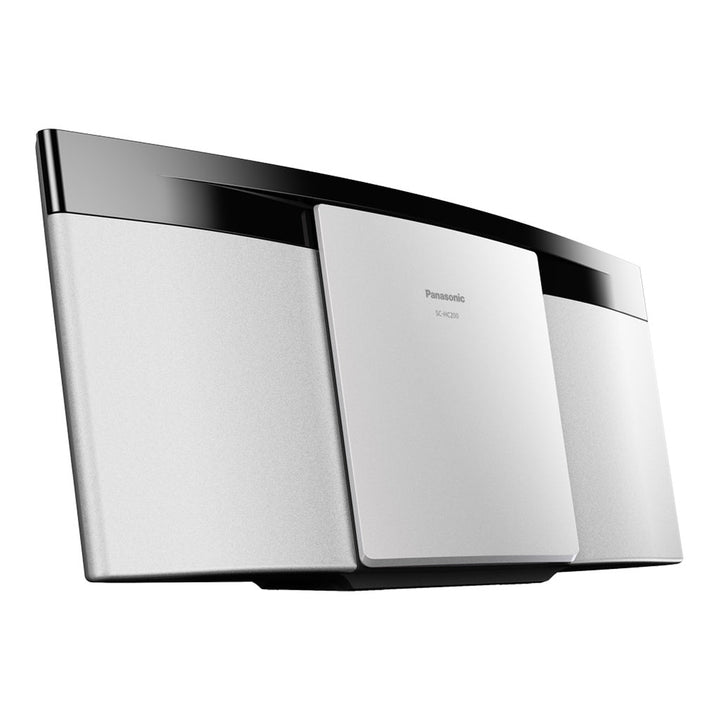 Kompakt vägghängd microstereo vit Panasonic