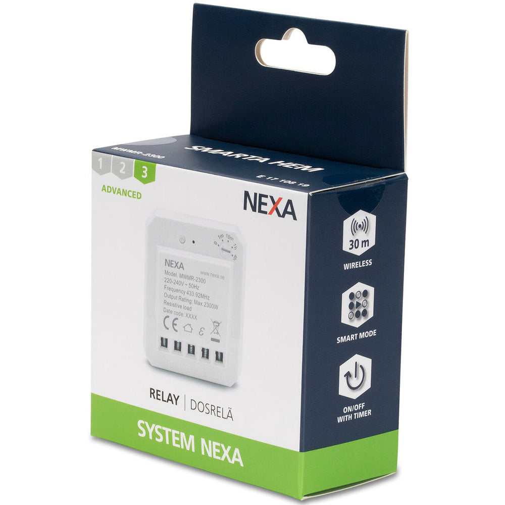 MWMR-2300 Dosrelä för strömbr. Nexa