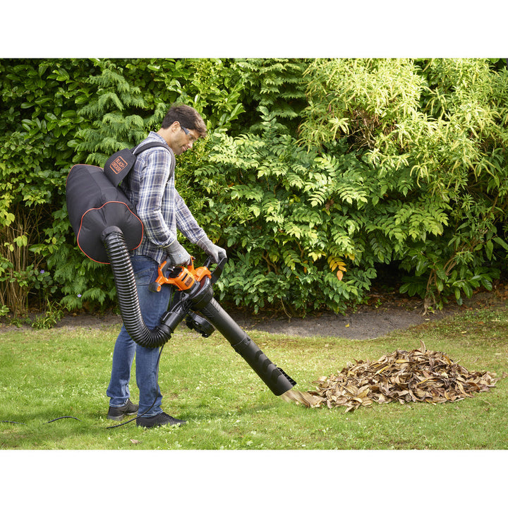 Lövblås 3000W Blås&Sugfunktion Black & Decker